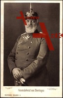 Generaloberst von Heeringen mit Pickelhaube, Uniform