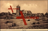 Rethel Ardennes, Blick auf zerstörten Ort mit Kirche