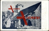 Juvincourt Aisne, Blick auf die zerstörte Kirche