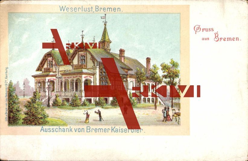 Bremen, Weserlust, Ausschank von Bremer Kaiserbier