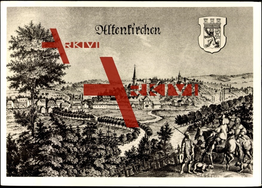 Altenkirchen, Ortschaft im 18. Jahrhundert, Wappen