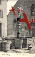 Kayserberg Haut Rhin, Blick auf Barbarossa Brunnen
