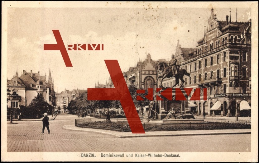 Danzig, Dominikswall, Kaiser Wilhelm Denkmal