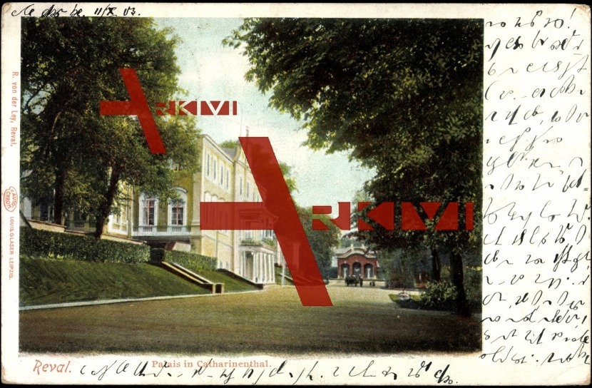 Reval Estland, Blick aufs Palais in Catharinenthal
