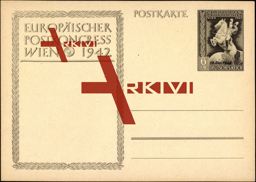Ganzsachen Wien, Europäischer Postkongress 1942