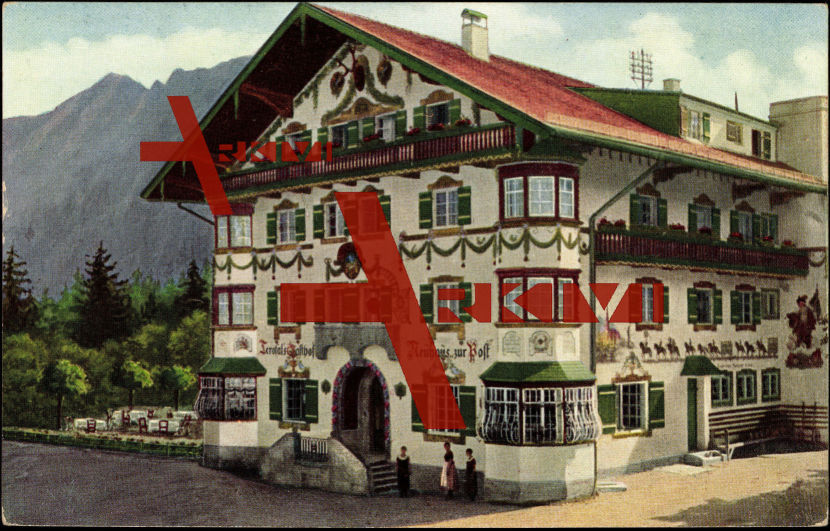 Neuhaus Rotwandhaus, Terofals Gasthof, Wandmalerei