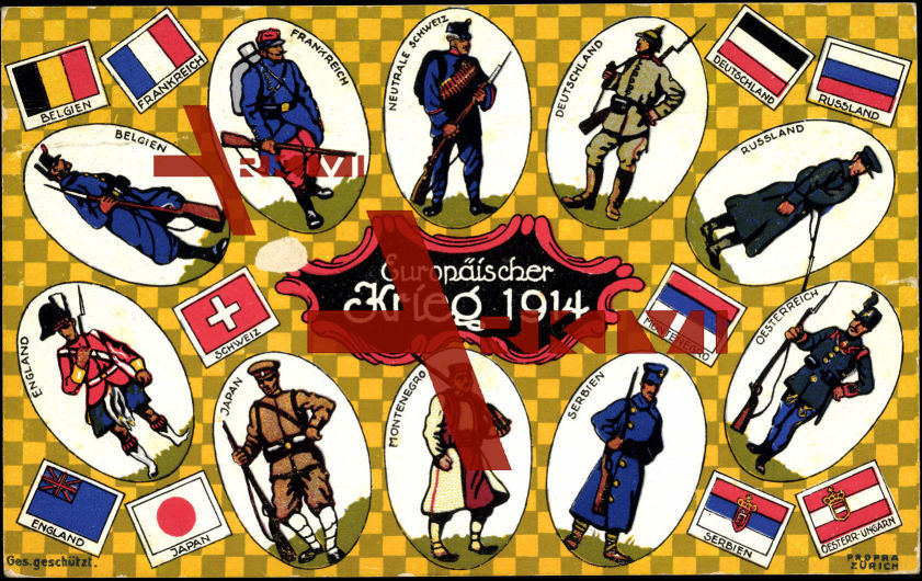 Europäischer Krieg 1914, Serbien, Türkei, Japan