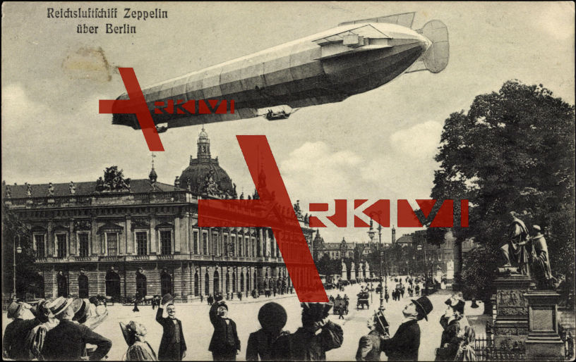 Berlin Mitte, Reichsluftschiff Zeppelin, Zuschauer
