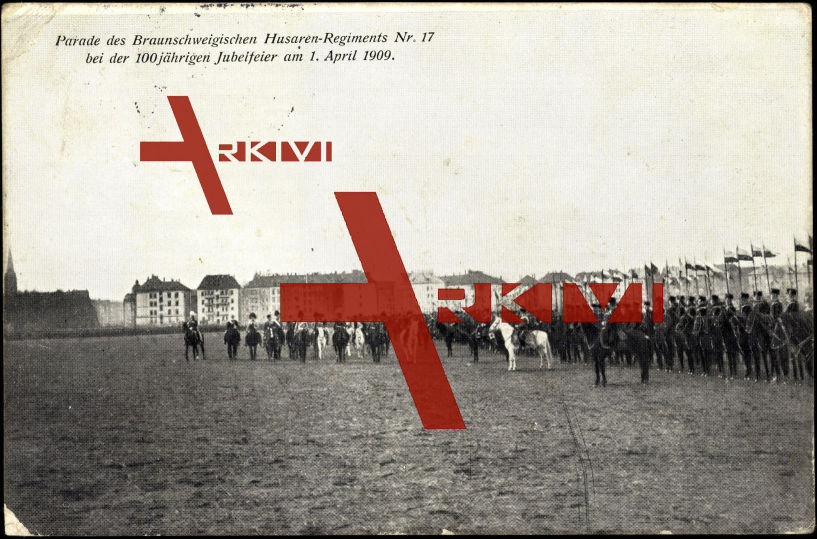 Hannover,Parade, Husaren Rgmt Nr 17, Jubelfeier 1909
