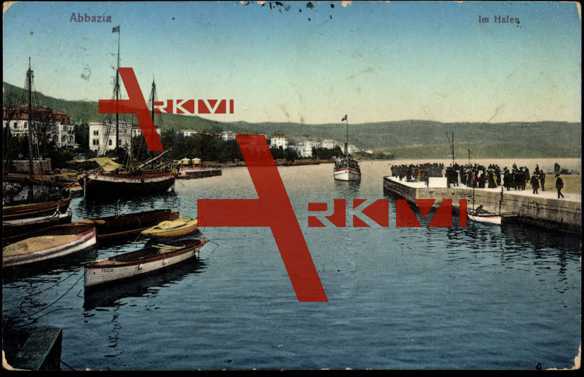 Abbazia Kroatien, Blick auf den Hafen, Boote