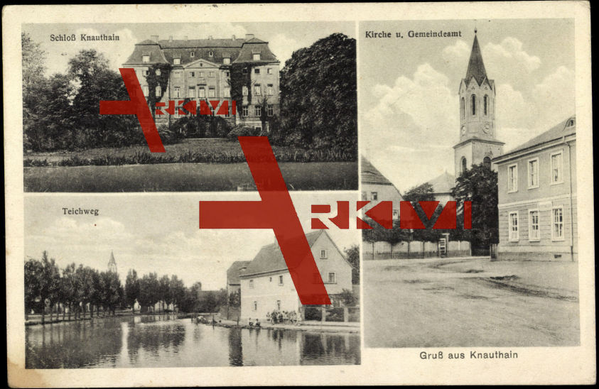 Knauthain Leipzig, Kirche, Schloss, Teichweg, Kirche