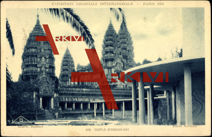 Angkor Vat Kambodscha, Temple, Expo Paris 1931