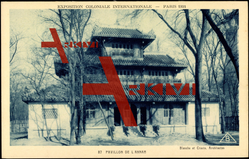 Vietnam, Le Pavillon de l'Annam, Expo Paris 1931