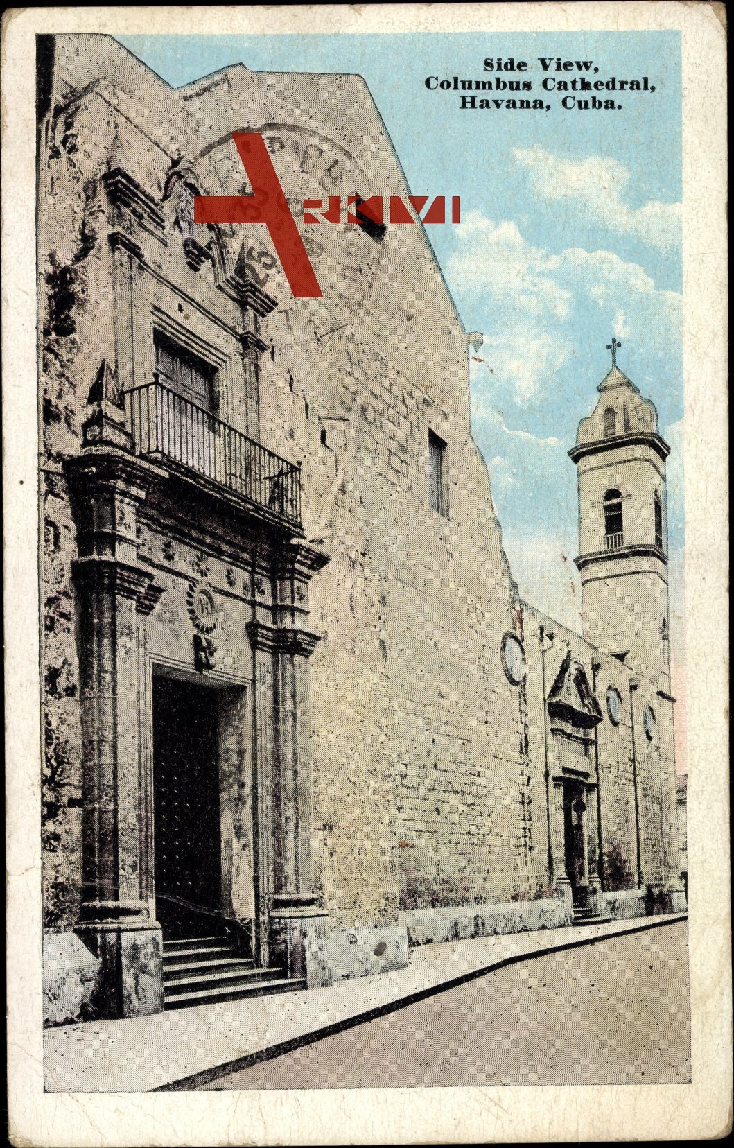 Havanna Kuba, Side View of Columbus Cathedral
