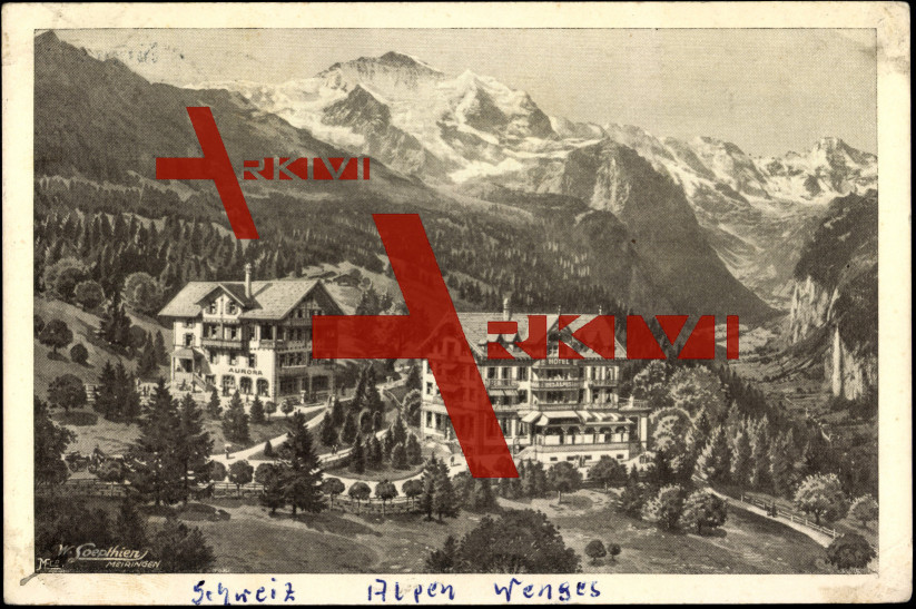 Wengen Kanton Bern, Hotel Aurora, Hotel des Alpes