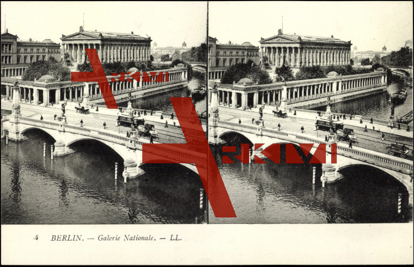 Berlin, Blick auf die National Galerie,Brücke