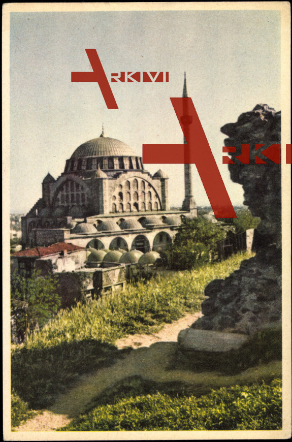 Istanbul, View of the Mihrimah Mosque, Edirnekapu