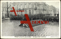 Paris, Crue de la Seine, La ligne des Invalides,1910