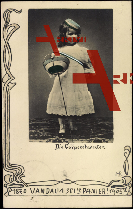Studentika Corpsschwester, Vandalia seis Panier,1905