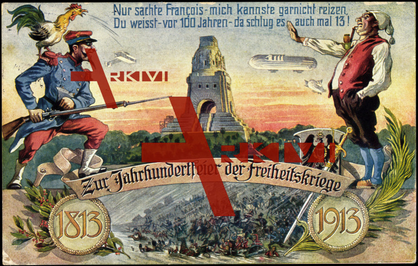 Freiheitskriege,1813,1913,Francois,Zeppelin