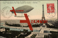 Militärzeppelin Ville de Paris über der Seine