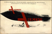 Dirigeable Ville de Paris, Zeppelin, Henri Deutsch