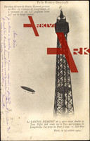 Paris, Le Santos Dumont No 7, Zeppelin, Tour Eiffel