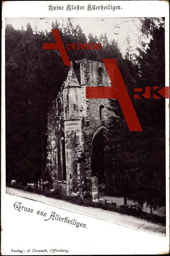 Allerheilgen Oppenau, Blick a. Ruine Kloster Allerh.