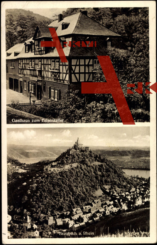 Braubach Rhein, Gasthaus zum Felsenkeller, Burg