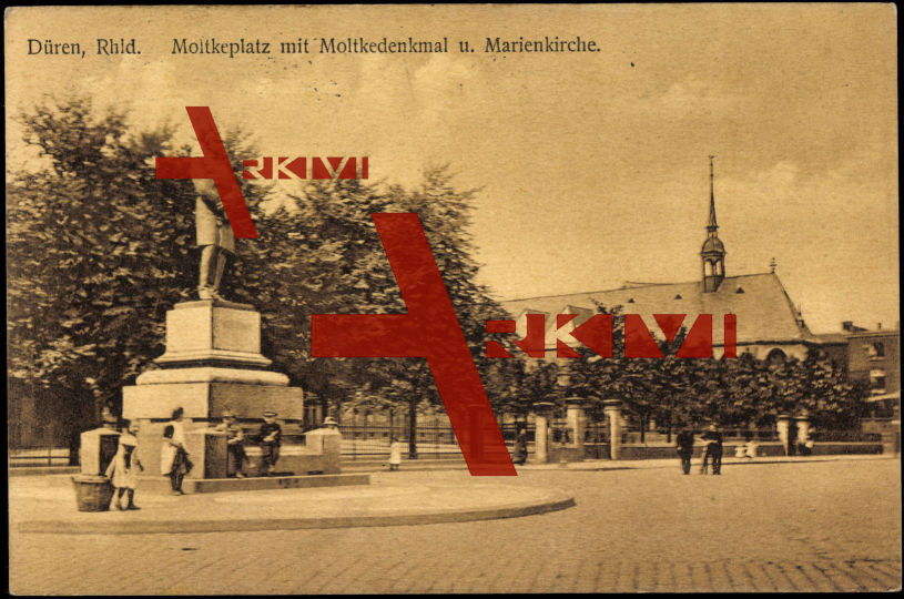 Düren Rheinland, Molkteplatz, Denkmal, Marienkirche