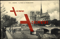 Paris, Le Pont de L'Archevêché,Cathédrale Notre Dame