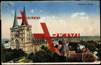 Xanten Rhein, Blick auf die Stadt mit Dom