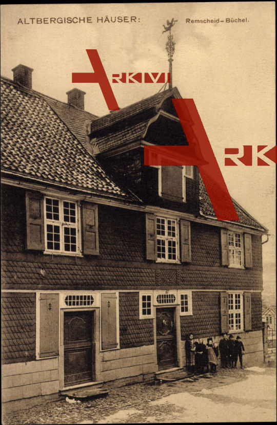 Remscheid Büchel, Front eines Altbergischen Hauses