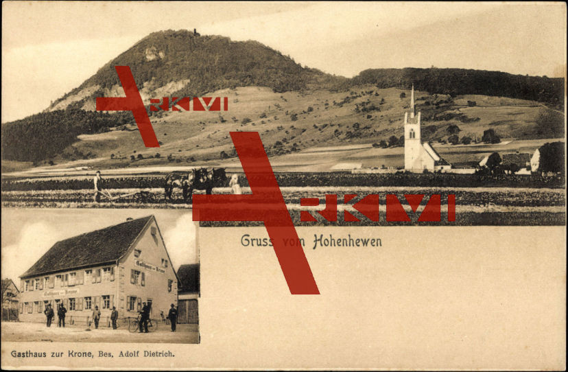 Hohenhewen Engen, Gasthaus zur Krone, A. Dietrich