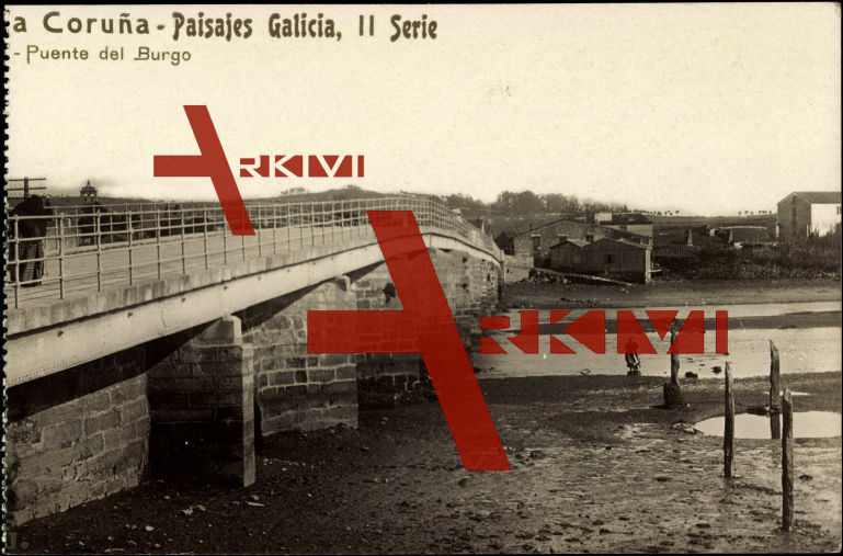 A Coruna Galicien, Puente del Burgo, Brücke, Fluss