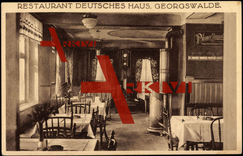Georgswalde Region Aussig, Restaurant Deutsch. Haus
