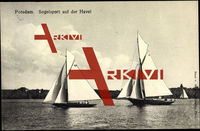 Potsdam, Segelsport auf der Havel, Yachten