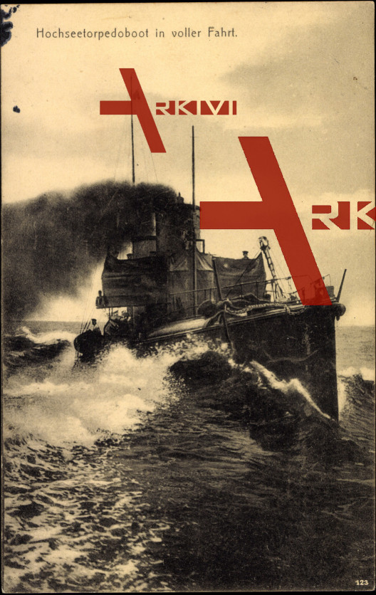 Kriegsschiff Deutschland, Hochseetorpedoboot auf See