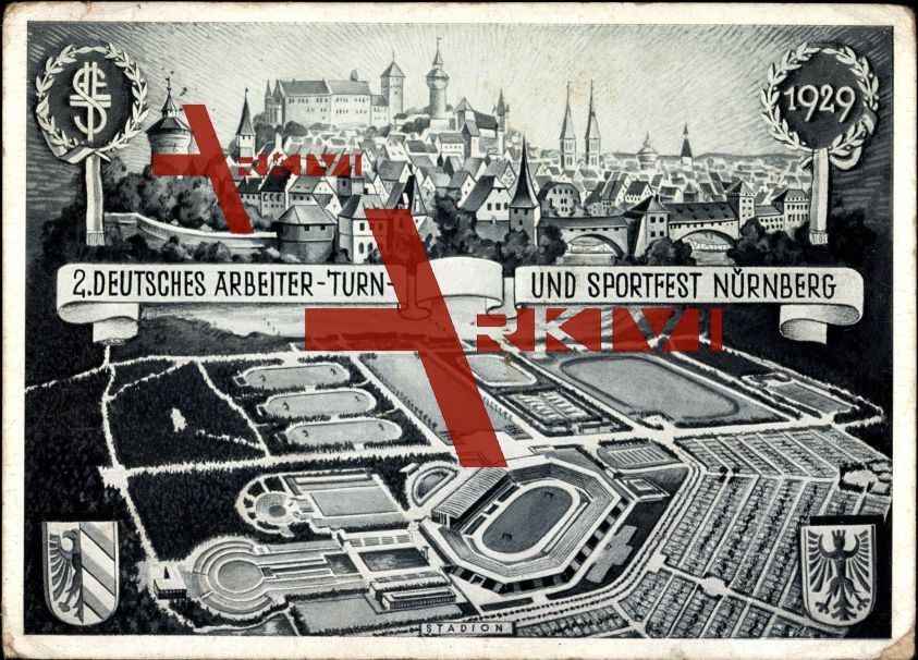 Nürnberg,2 Deutsch. Arbeiter Turn und Sportfest,1929