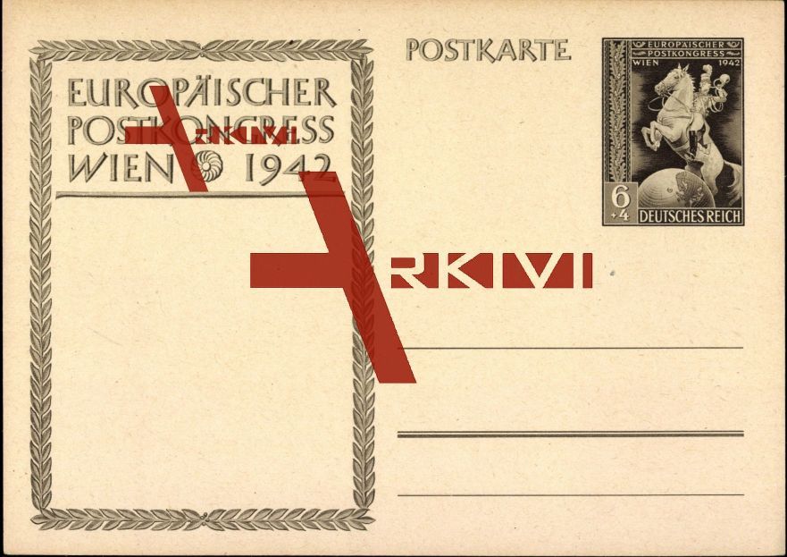 Ganzsachen Europäischer Postkongress, Wien 1942