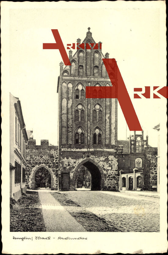 Templin Mark, Blick auf das Berliner Tor, Turm