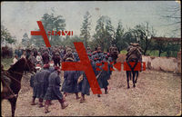 Französische Kriegsgefangene, Krieg 1915, Dragoner