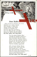 Lied Krieg und Sieg, Dem Kaiser, Wilhelm II