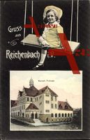 Passepartout Reichenbach, Kaiserl. Postamt, Mädchen