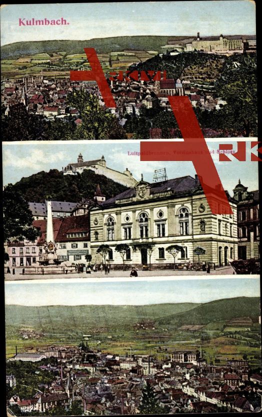 Kulmbach Bayern, Luitpoldbrunnen, Vereinshaus, Ort