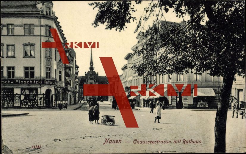 Nauen, Chausseestrasse, Rathaus, Ploschitzki