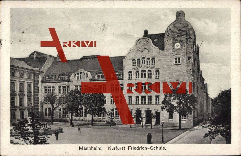 Mannheim, Blick auf die Kurfürst Friedrich Schule