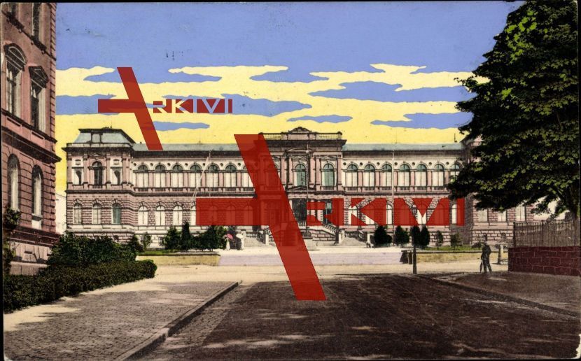 Kaiserslautern, Das Pfälzische Gewerbemuseum ; gelaufen 1910, sehr guter Zustand ; PLZ 676