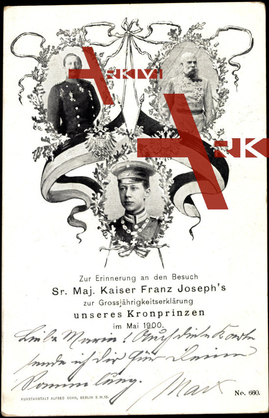 Kaiser Franz Joseph, Kaiser Wilhelm II, Kronprinz