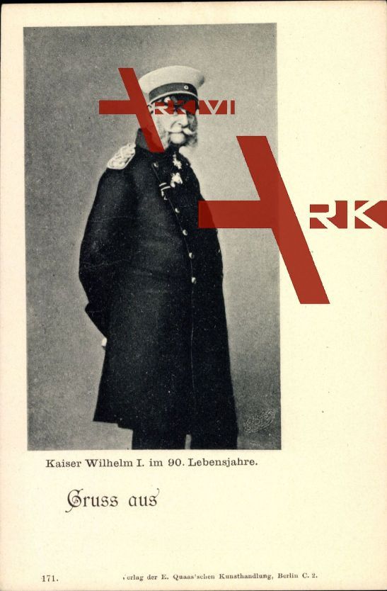 Kaiser Wilhelm I im 90 Lebensjahr, Standportrait